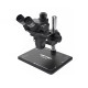 Soptop 9# (6.7-45X) Trinocular Full HD Stereo Microscope With Zooming 0.5X CTV Camera Lens & LED Adjustable Light