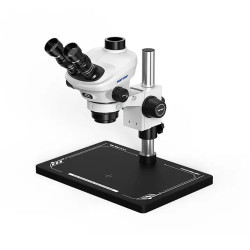 Soptop 6565 Pro (6.5X-65X) Trinocular Stereo Microscope With Zooming 0.5X CTV Camera Lens & LED Light