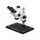 Soptop 6565 Pro (6.5X-65X) Trinocular Stereo Microscope With Zooming 0.5X CTV Camera Lens & LED Light