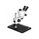 Soptop 6565 Pro (6.5X-65X) Trinocular Stereo Microscope With Zooming 0.5X CTV Camera Lens & LED Light