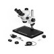 Soptop 6565 Pro (6.5X-65X) Trinocular Stereo Microscope With Zooming 0.5X CTV Camera Lens & LED Light