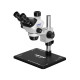 Soptop 7060 Pro (7X-60X) Trinocular Stereo Microscope With Zooming 0.5X CTV Camera Lens & LED Light