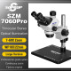 Soptop 7060 Pro (7X-60X) Trinocular Stereo Microscope With Zooming 0.5X CTV Camera Lens & LED Light
