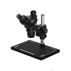 Soptop 71 Pro Max Trinocular Stereo Microscope With Zooming 0.5X CTV Camera Lens & LED Light
