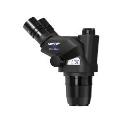 Soptop 71 Pro Max Trinocular Stereo Microscope With Zooming 0.5X CTV Camera Lens & LED Light