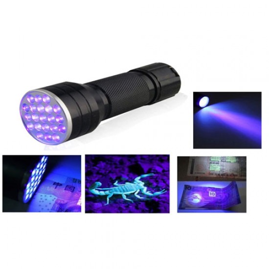SUNSHINE SS-003 21 LED Invisible UV Light Torch SUNSHINE SS-003 21 LED Invisible UV Light Torch