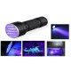 SUNSHINE SS-003 21 LED Invisible UV Light Torch SUNSHINE SS-003 21 LED Invisible UV Light Torch