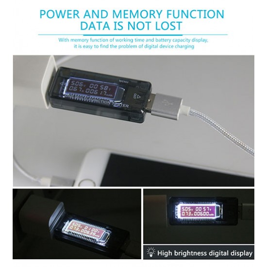 SUNSHINE SS-302A USB TESTER Compatible Quick Charge 2.0 and 3.0 SUNSHINE SS-302A USB TESTER Compatible Quick Charge 2.0 and 3.0