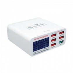 Sunshine SS-304Q 6 Port USB Smart Lightning Charger With QC 3.0 Port