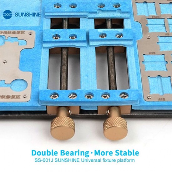 Sunshine SS-601J Universal Fixture Platform For iPhone CPU NAND A13/A12/A11/A10/A9/A8 & Fingerprint PCB Repair Sunshine SS-601J Universal Fixture Platform For iPhone CPU NAND A13/A12/A11/A10/A9/A8 & Fingerprint PCB Repair