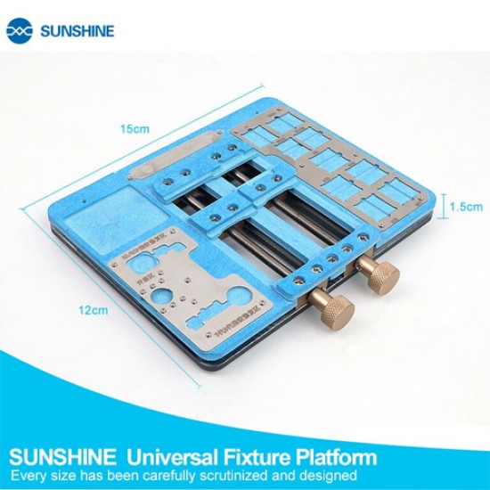 Sunshine SS-601J Universal Fixture Platform For iPhone CPU NAND A13/A12/A11/A10/A9/A8 & Fingerprint PCB Repair Sunshine SS-601J Universal Fixture Platform For iPhone CPU NAND A13/A12/A11/A10/A9/A8 & Fingerprint PCB Repair