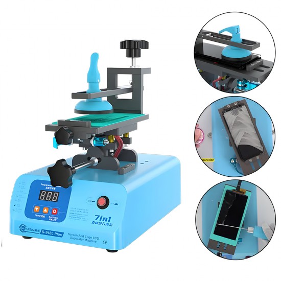 Sunshine S-918L Plus (7-in-1) 360° Rotating Edge Screen Heating Separator Machine Sunshine S-918L Plus (7-in-1) 360° Rotating Edge Screen Heating Separator Machine