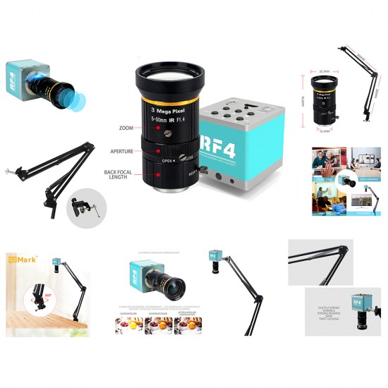 Universal Stand With 5-50MM Lens & RF4 4K Ultra HD / 1080P Camera Universal Stand With 5-50MM Lens & RF4 4K Ultra HD / 1080P Camera