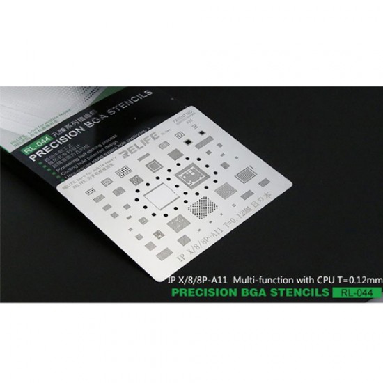 0.12MM Stencil Plate For Iphone X / 8 / 8+ With CPU (  A11 )