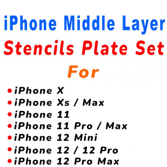 0.12MM Middle Layer Stencils Set For iPhone (  3Pcs )