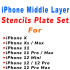 0.12MM Middle Layer Stencils Set For iPhone (  3Pcs )
