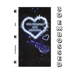 Mobile Phone Embossed 3 Layer Skin - 8012