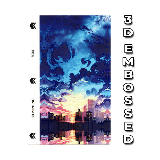 Mobile Phone Embossed 3 Layer Skin - 8034 Mobile Phone Embossed 3 Layer Skin - 8034