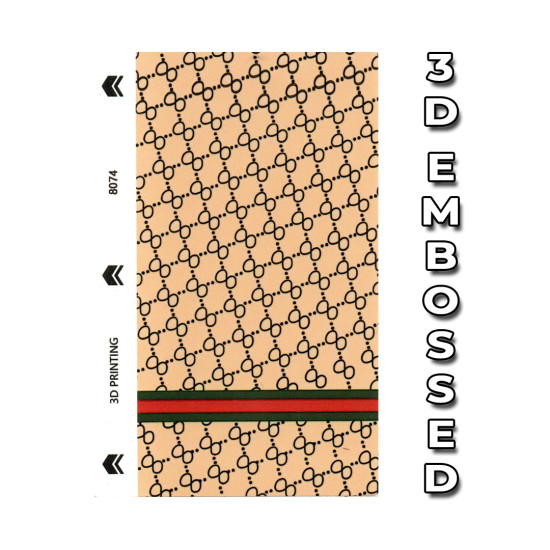 Mobile Phone Embossed 3 Layer Skin - 8074