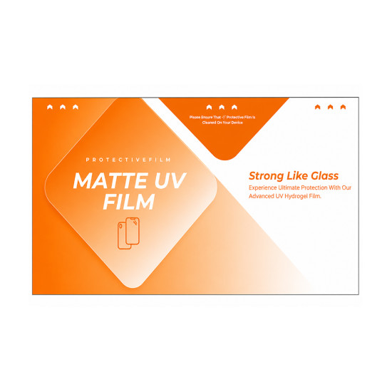 TPU Material Hydrogel Explosion Proof Film - UV Matte (PFC) (230*110MM - 25Pcs)