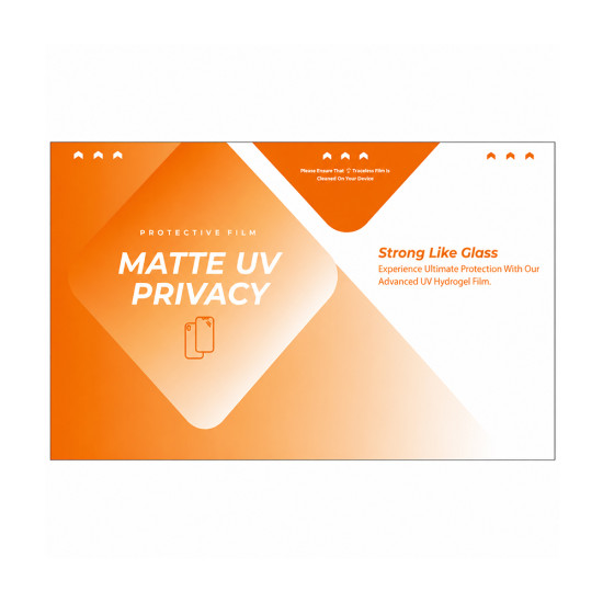 TPU Material Hydrogel Explosion Proof Film - UV Privacy Matte (PFC) (230*110MM - 25Pcs)