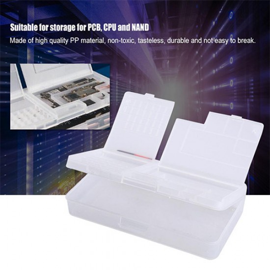Multi-function Storage Box for LCD Screen, Motherboard, IC Chips Component, Screws Organizer Container Cellphone Repair Tool Multi-function Storage Box for LCD Screen, Motherboard, IC Chips Component, Screws Organizer Container Cellphone Repair Tool