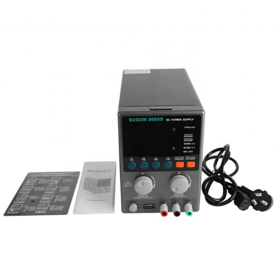 SUGON 3005D Adjustable Digital DC Power Supply With Short Killer With Memory Option ( 30V~5A ) SUGON 3005D Adjustable Digital DC Power Supply With Short Killer With Memory Option ( 30V~5A )