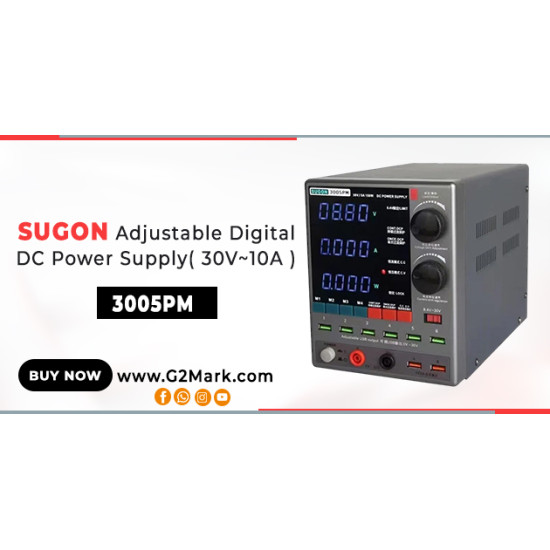 SUGON 3005PM Adjustable Digital DC Power Supply With Short Killer With Memory Option ( 30V~5A )