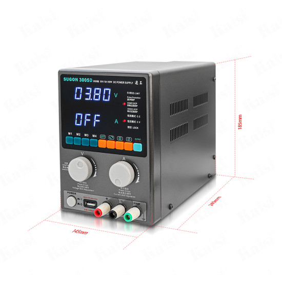 SUGON 3005D Adjustable Digital DC Power Supply With Short Killer With Memory Option ( 30V~5A ) - 2026 Version