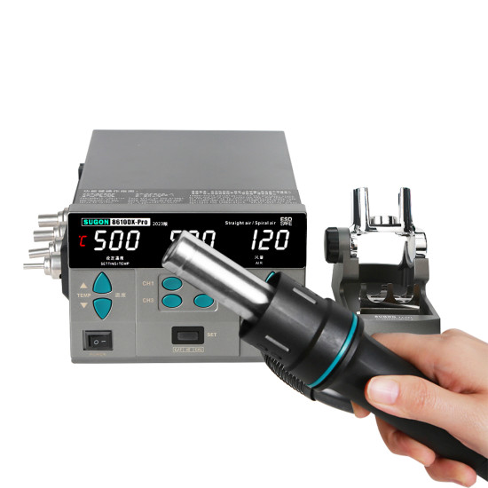 SUGON 8610DX Pro High Power Heat Gun Digital Display SMD Rework Station (1000W)