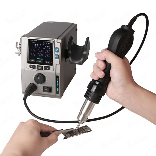 Sugon 2026 Intelligent Digital Hot Air SMD Rework Station (700W)