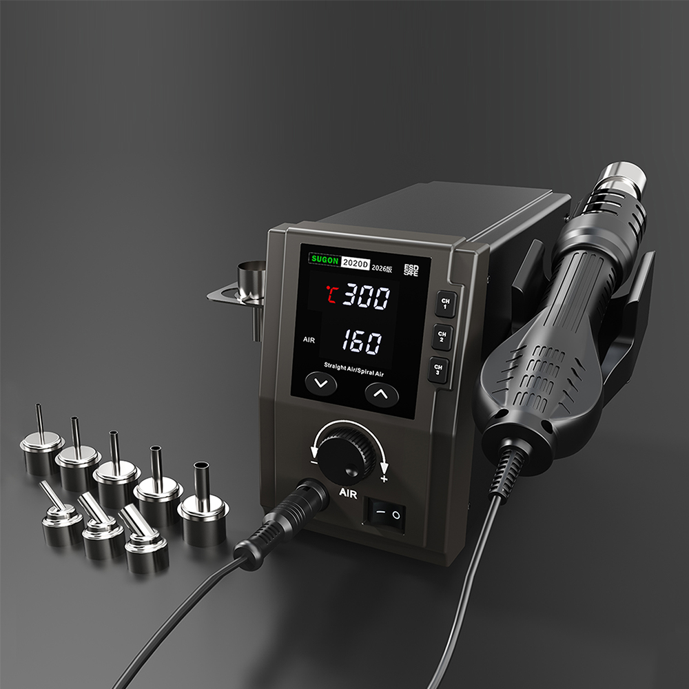 Sugon 2020D Hot Air Lead-Free SMD Rework Station - 2026 Version (700W)