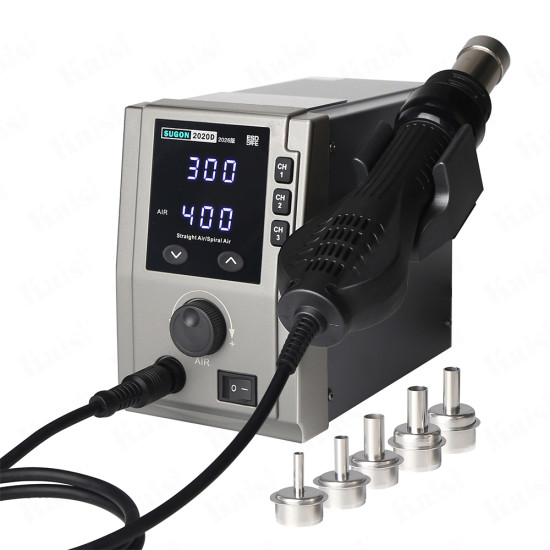 Sugon 2020D Hot Air Lead-Free SMD Rework Station - 2026 Version (700W)
