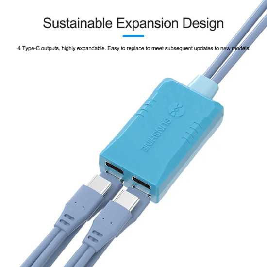 Sunshine SS-908E IP Series Repair Special Power On Line Cable for iPhone 7 to 15 Pro Max