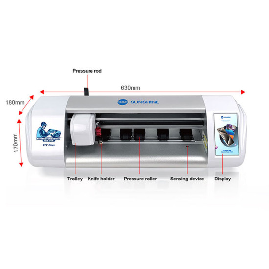Sunshine Sticker / Screen Guard 16 Inch Cutting Machine With Lifetime Updates & Unlimited Cutting  - Y22 Plus