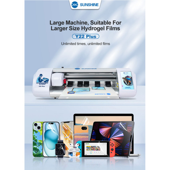 Sunshine Sticker / Screen Guard 16 Inch Cutting Machine With Lifetime Updates & Unlimited Cutting  - Y22 Plus