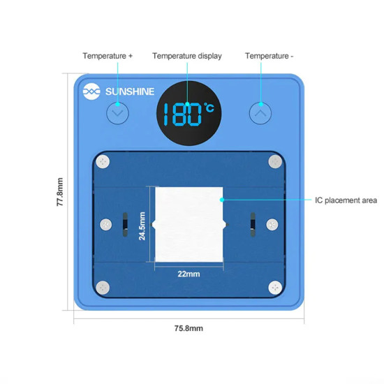 Sunshine SS-T12C Constant Temperature IC Chip Heating Glue Remover 