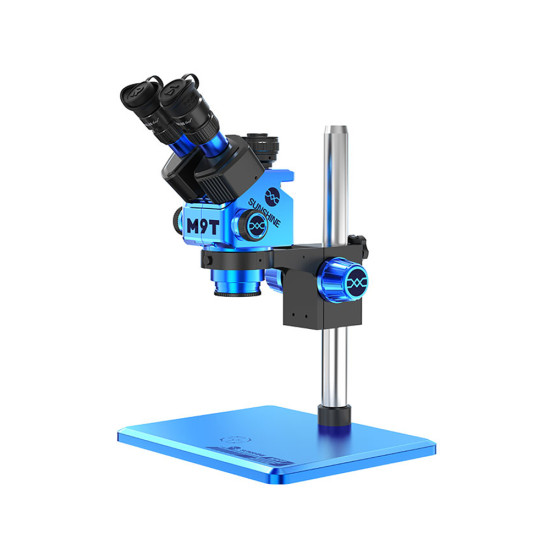Sunshine M9T (3D Continuous Zoom) 6X~45X True Zoom Trinocular Stereo Microscope - Exclusive Quality