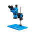 Sunshine 71 Ultra B11 (6.5X-55X) Trinocular Stereo Microscope With Zooming 0.5X CTV Camera Lens & LED Adjustable Light