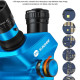 Sunshine 71 Ultra B11 (6.5X-55X) Trinocular Stereo Microscope With Zooming 0.5X CTV Camera Lens & LED Adjustable Light