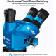 Sunshine 71 Ultra B11 (6.5X-55X) Trinocular Stereo Microscope With Zooming 0.5X CTV Camera Lens & LED Adjustable Light