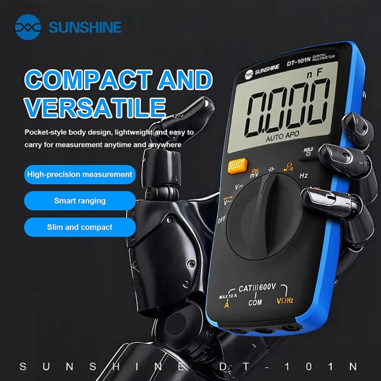 Sunshine DT-101N Pocket-Style Auto-Range Smart Precision Multimeter
