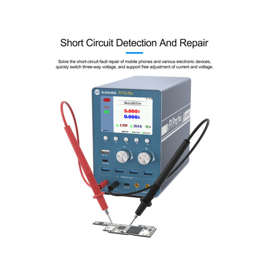 Sunshine P1 Pro Max Intelligent Regulated Power Supply (30V) With Waveform Display & Battery Spot Welding Sunshine P1 Pro Max Intelligent Regulated Power Supply (30V) With Waveform Display & Battery Spot Welding