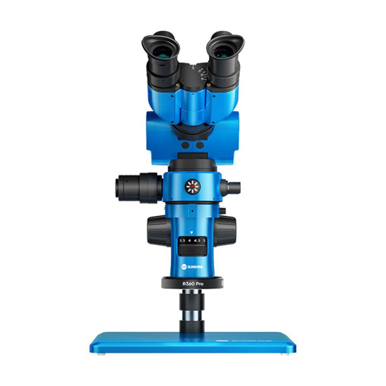 Sunshine R360 Pro (7X-58X) Foldable / Rotatable Eye Distance Adjustment Integrated Microscope With CTV And Light Set