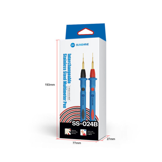 Sunshine SS-024B Replaceable Stainless Steel Multimeter Cable (1000V / 20A) 