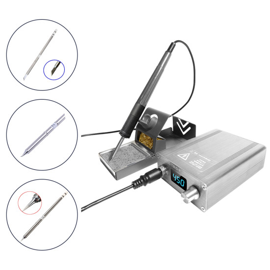 T12D+ Soldering Iron Station (72W) with 3 Bits T12D+ Soldering Iron Station (72W) with 3 Bits