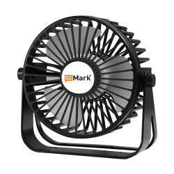 Portable USB Table Fan with 3 Speed Mode ( Color - Black/Pink ) FS022