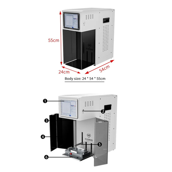 TBK 958Z Cold Light Source Laser Machine For LCD Glue Remover & Back Glass Remover With Built in Fume Extractor TBK 958Z Cold Light Source Laser Machine For LCD Glue Remover & Back Glass Remover With Built in Fume Extractor
