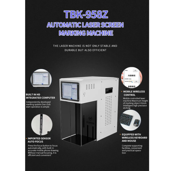 TBK 958Z Cold Light Source Laser Machine For LCD Glue Remover & Back Glass Remover With Built in Fume Extractor TBK 958Z Cold Light Source Laser Machine For LCD Glue Remover & Back Glass Remover With Built in Fume Extractor