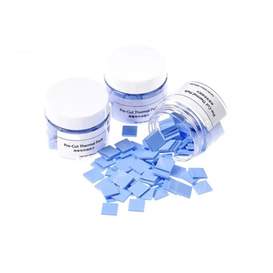 Telijia TE-P1 Pre-Cut Thermal Silicone Pads 12 x 12 x 1.5mm 100Pcs/Box Telijia TE-P1 Pre-Cut Thermal Silicone Pads 12 x 12 x 1.5mm 100Pcs/Box